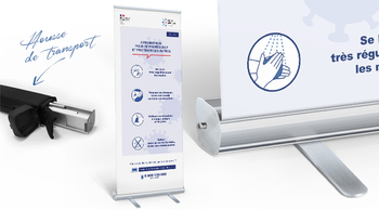 Roll-up Gestes Barrires COVID-19 officiel