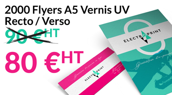 2000 Flyers A5 Vernis UV