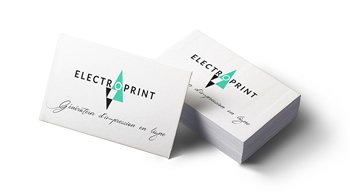 Cartes de visite en ligne - Imprimer en ligne avec Electroprint.fr 