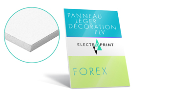PVC expansé - Plaque Forex