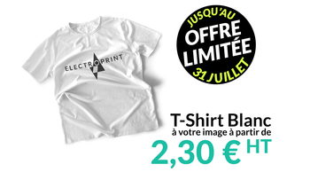 T-Shirt blanc à partir de 2,30 €