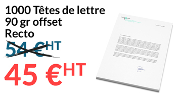 1000 Ttes de lettre 45  HT